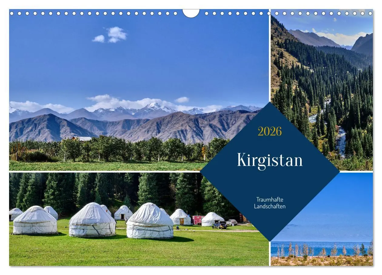 Cover: 9783457490587 | Kirgistan - Traumhafte Landschaften (Wandkalender 2026 DIN A3...