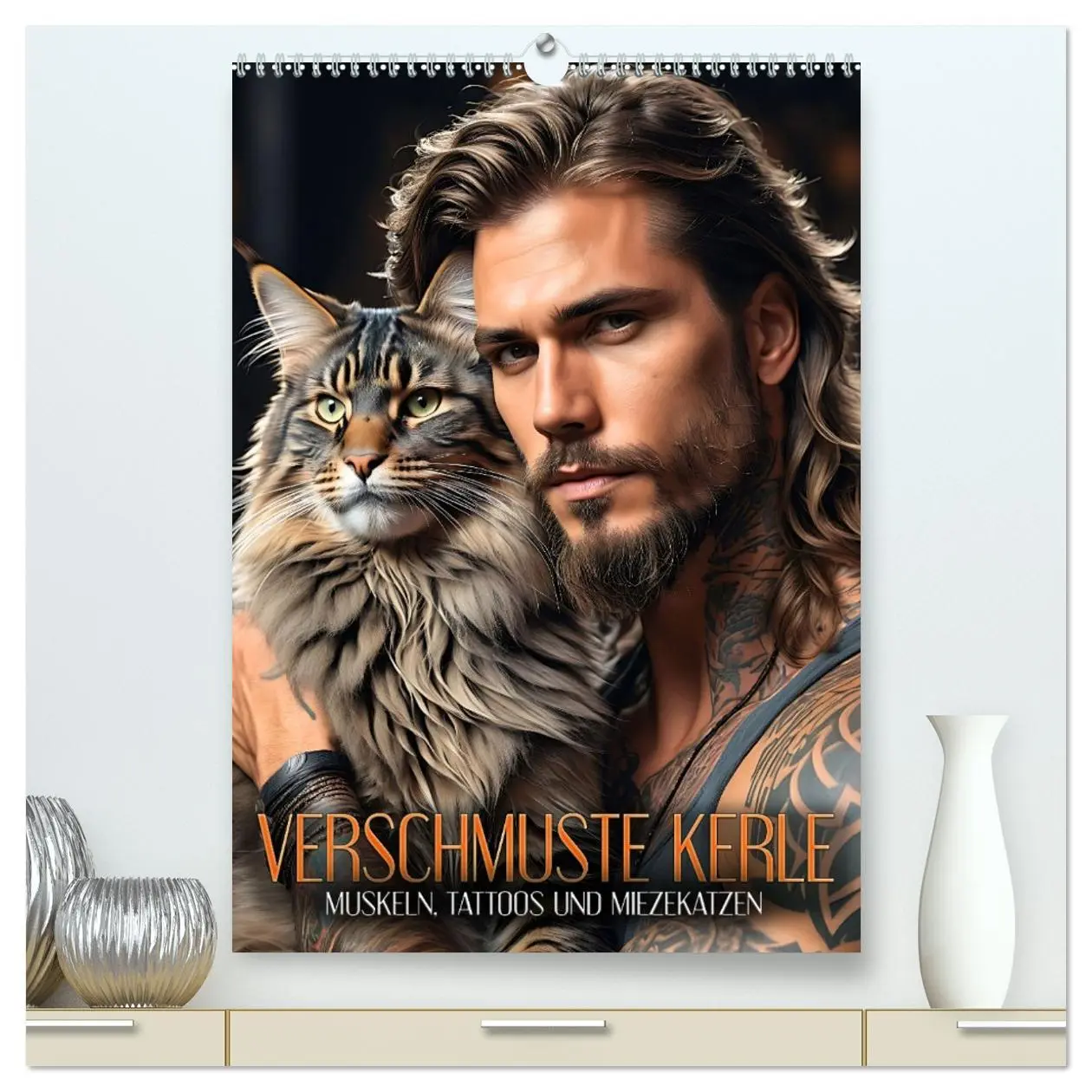 Cover: 9783516270587 | Verschmuste Kerle - Muskeln, Tattoos und Miezekatzen (hochwertiger...