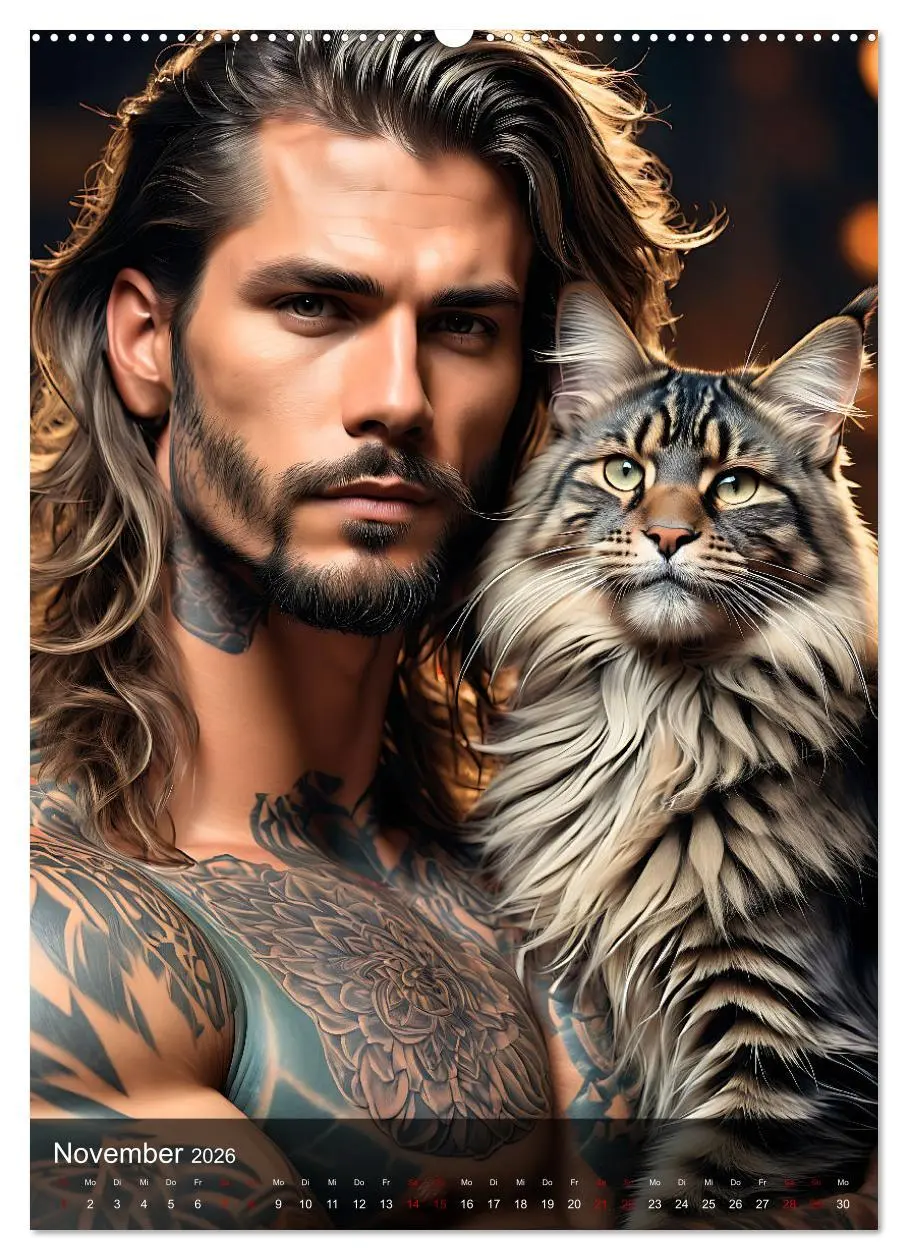 Bild: 9783516270587 | Verschmuste Kerle - Muskeln, Tattoos und Miezekatzen (hochwertiger...