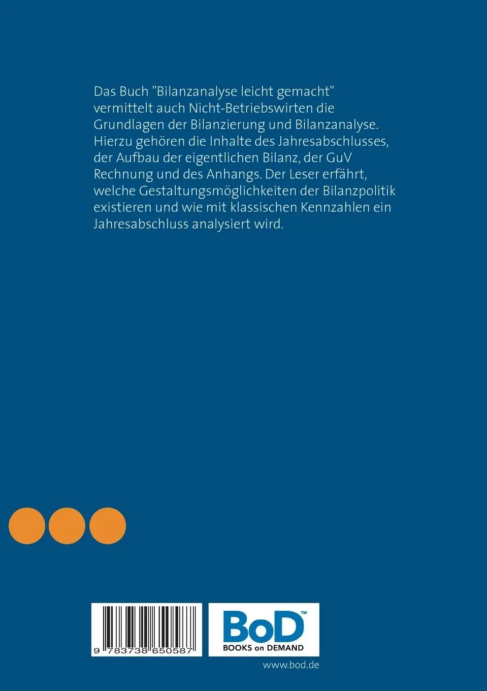 Rückseite: 9783738650587 | Bilanzanalyse leicht gemacht | Grundlagen von A bis Z | Disselkamp