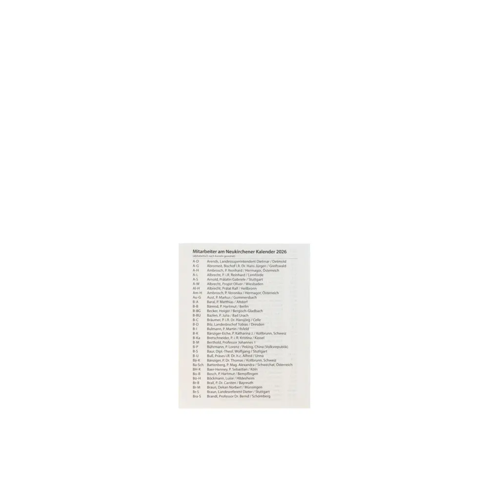 Bild: 9783965360587 | Neukirchener Kalender 2026 - Abreißkalender mit Rückwand | Kalender
