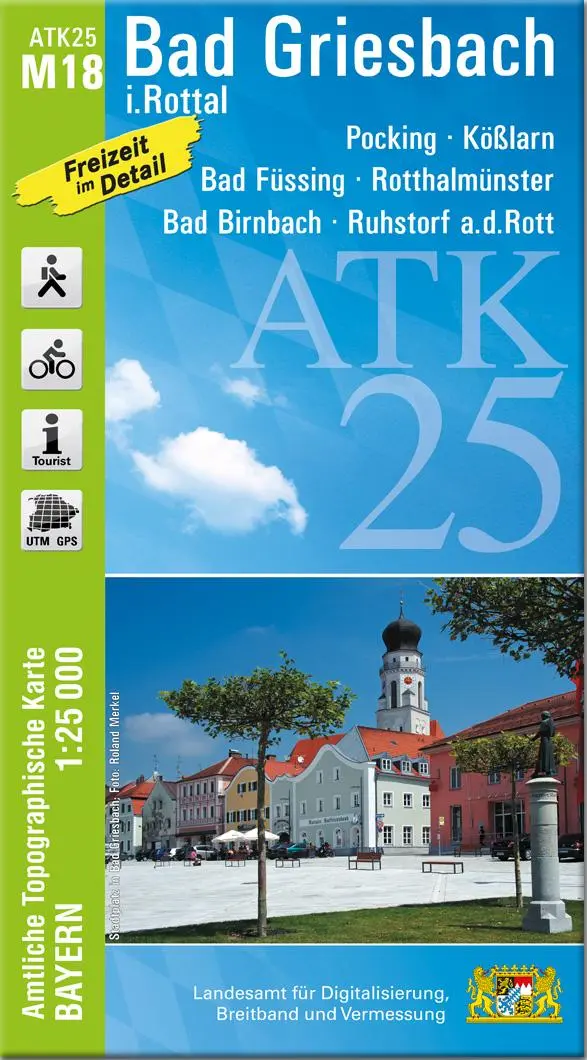 Cover: 9783987760587 | ATK25-M18 Bad Griesbach i.Rottal (Amtliche Topographische Karte...