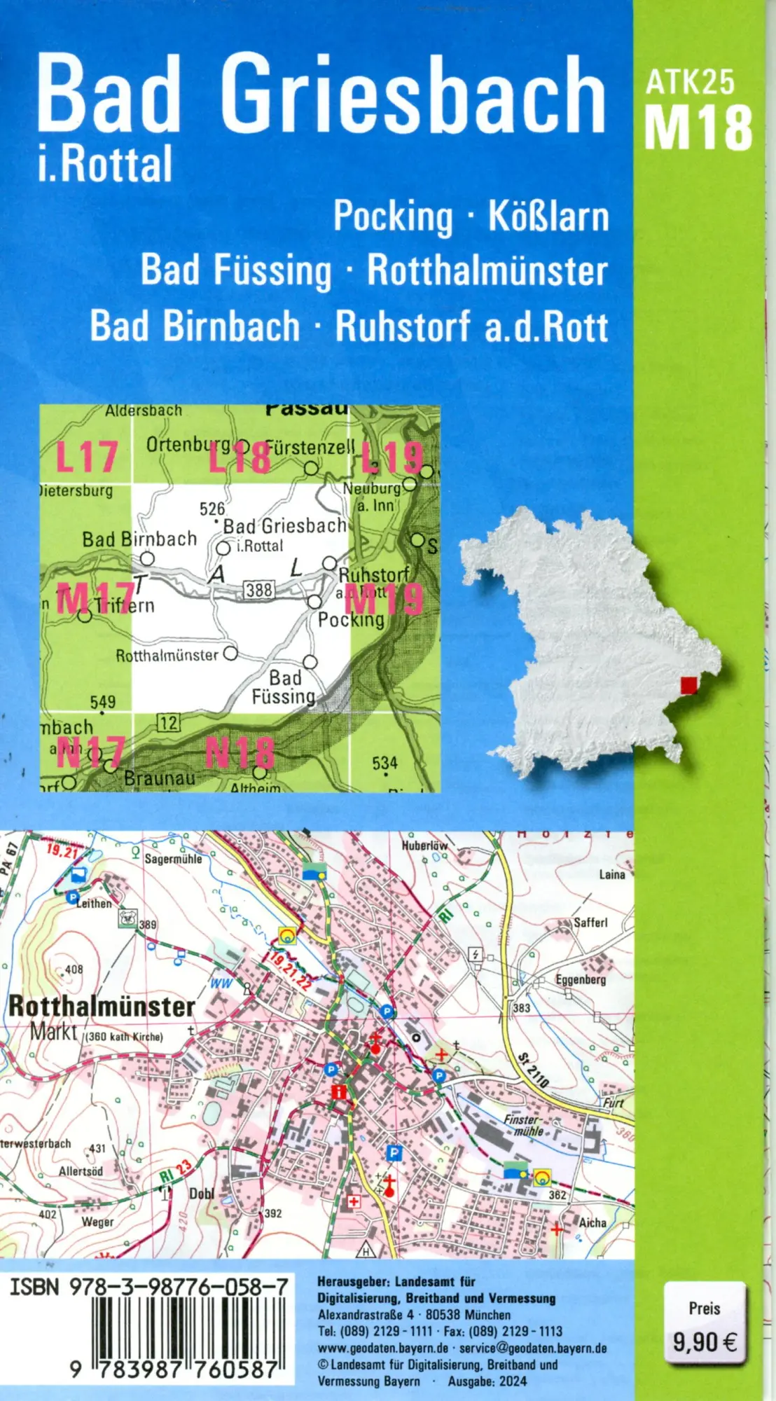 Bild: 9783987760587 | ATK25-M18 Bad Griesbach i.Rottal (Amtliche Topographische Karte...