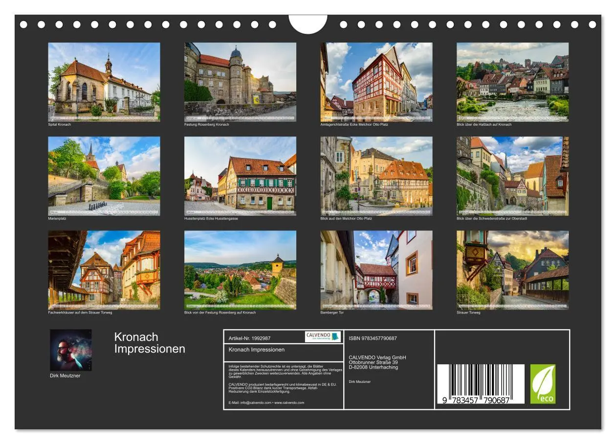 Bild: 9783457790687 | Kronach Impressionen (Wandkalender 2026 DIN A4 quer), CALVENDO...