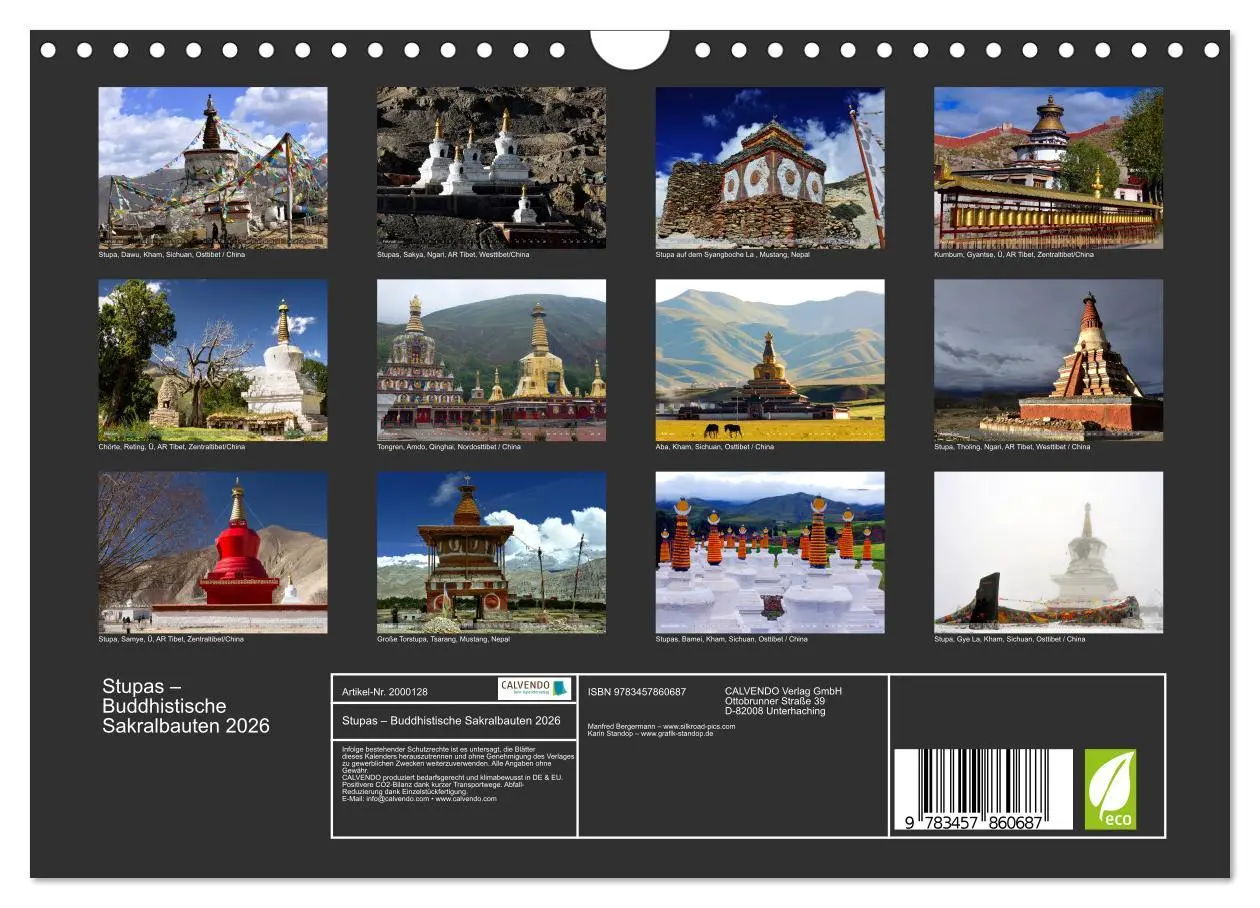 Bild: 9783457860687 | Stupas - Buddhistische Sakralbauten 2026 (Wandkalender 2026 DIN A4...