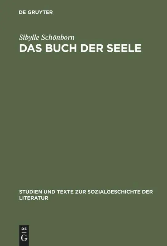 Cover: 9783484350687 | Das Buch der Seele | Sibylle Schönborn | Buch | X | Deutsch | 1999