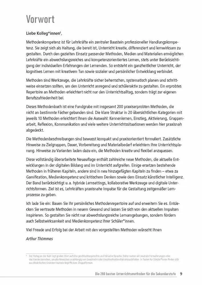 Bild: 9783834670687 | Die 200 besten Unterrichtsmethoden für die Sekundarstufe | Thömmes