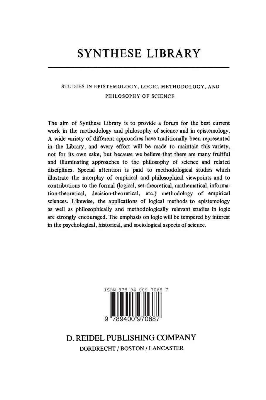 Rückseite: 9789400970687 | Handbook of Philosophical Logic | Franz Guenthner (u. a.) | Buch