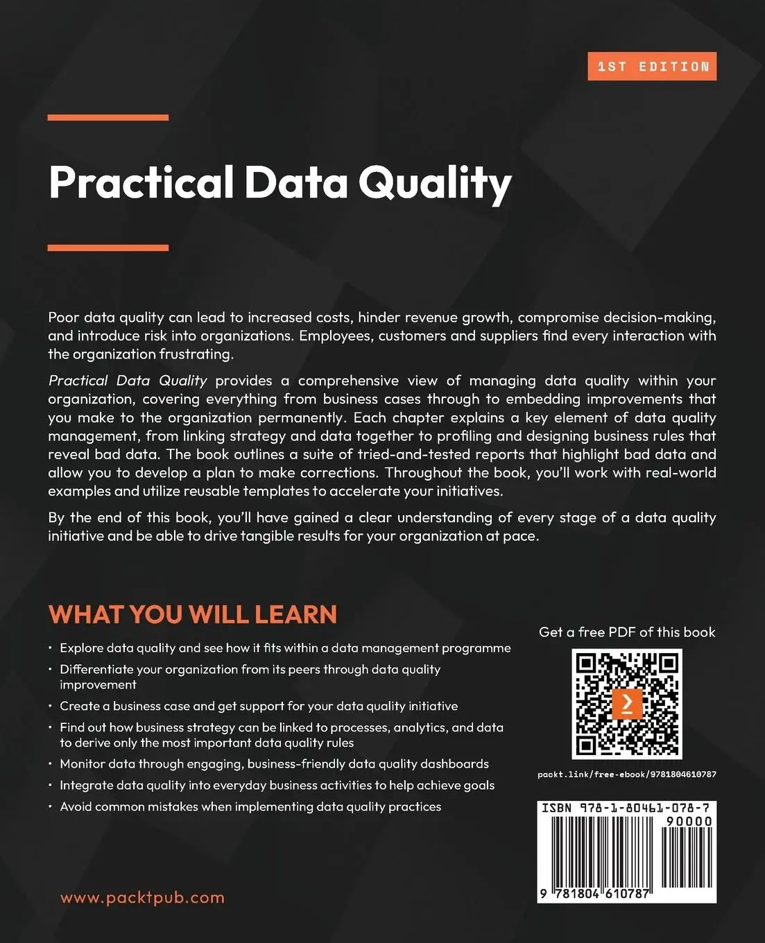 Rückseite: 9781804610787 | Practical Data Quality | Robert Hawker | Taschenbuch | Englisch | 2023