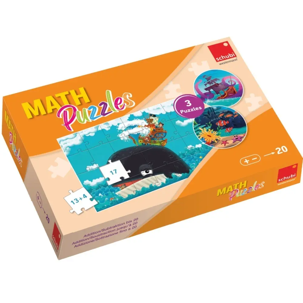 Cover: 9783039760787 | SCHUBI MathPuzzles | Addition/Subtraktion bis 20 | Box | Deutsch