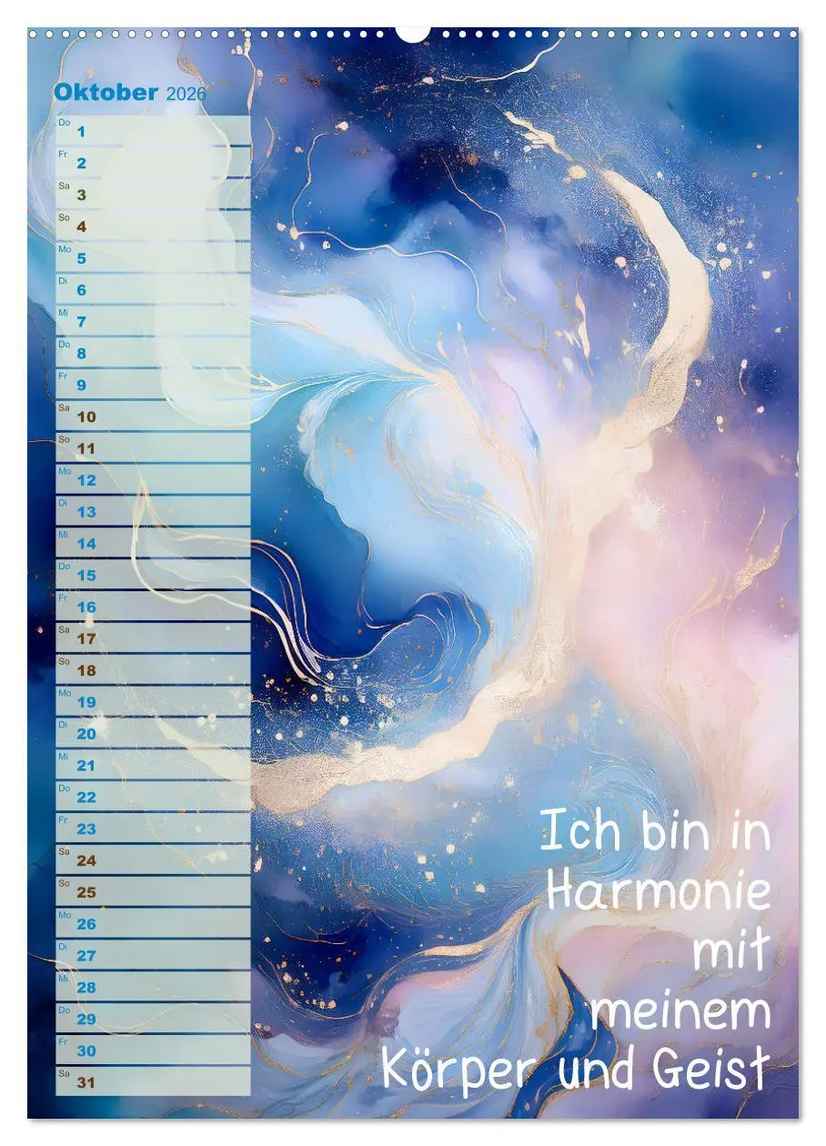 Bild: 9783516250787 | Der feminine Affirmationskalender (hochwertiger Premium...
