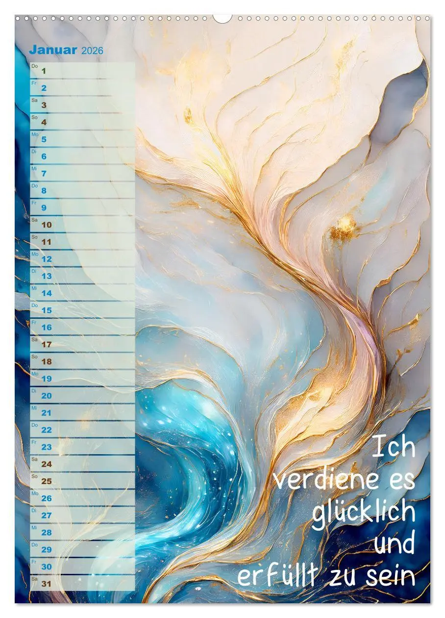 Bild: 9783516250787 | Der feminine Affirmationskalender (hochwertiger Premium...