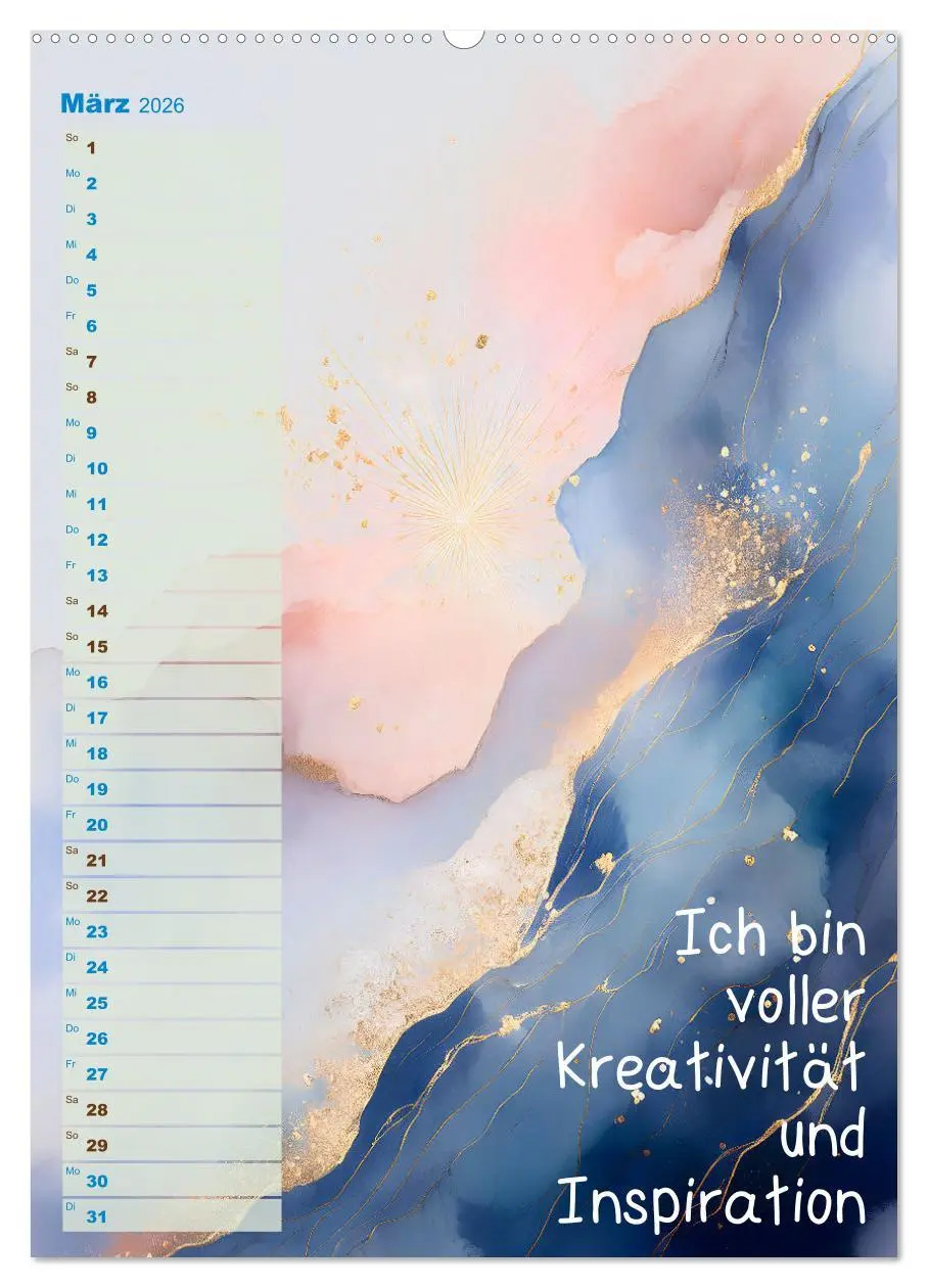 Bild: 9783516250787 | Der feminine Affirmationskalender (hochwertiger Premium...