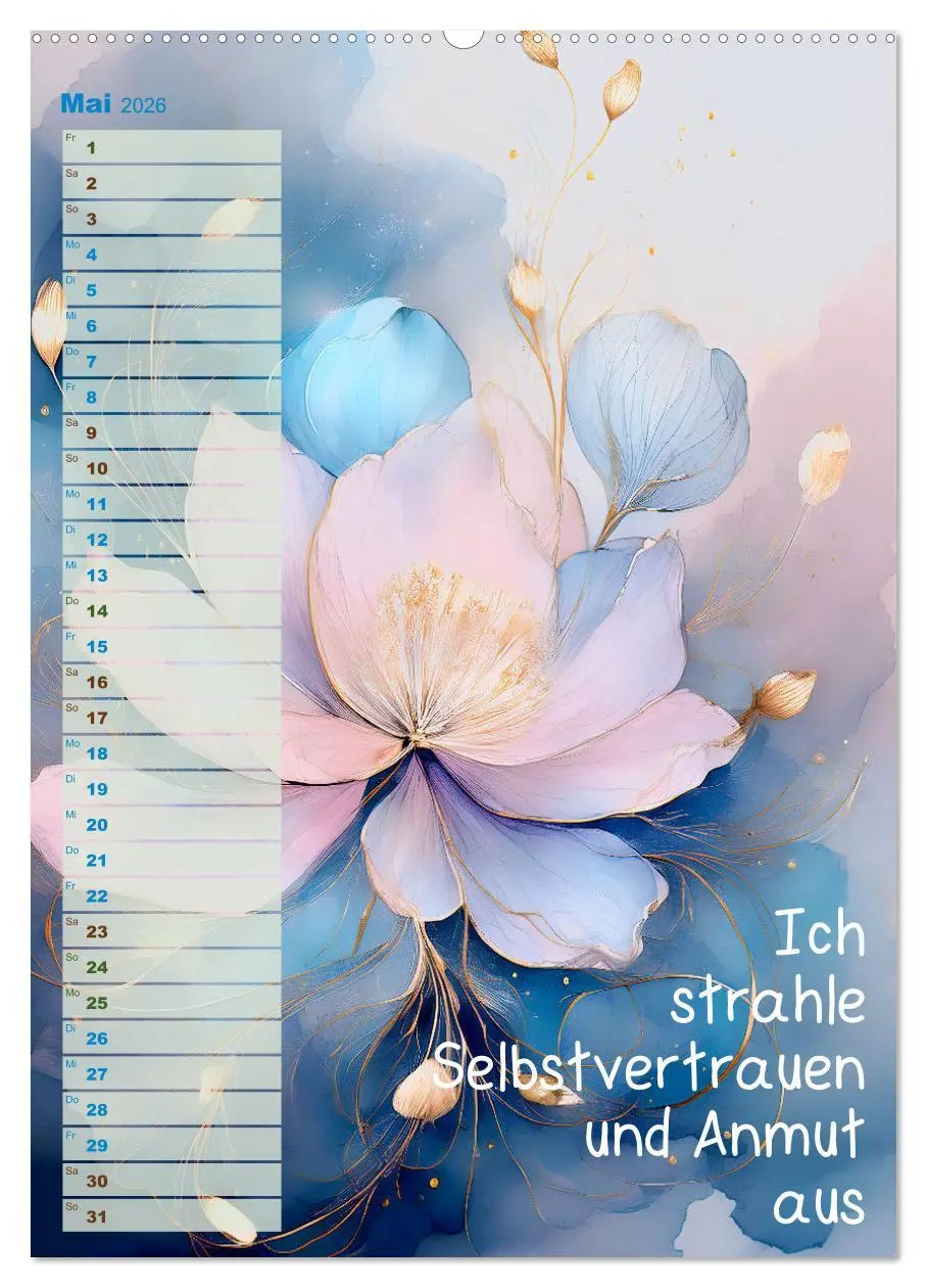 Bild: 9783516250787 | Der feminine Affirmationskalender (hochwertiger Premium...
