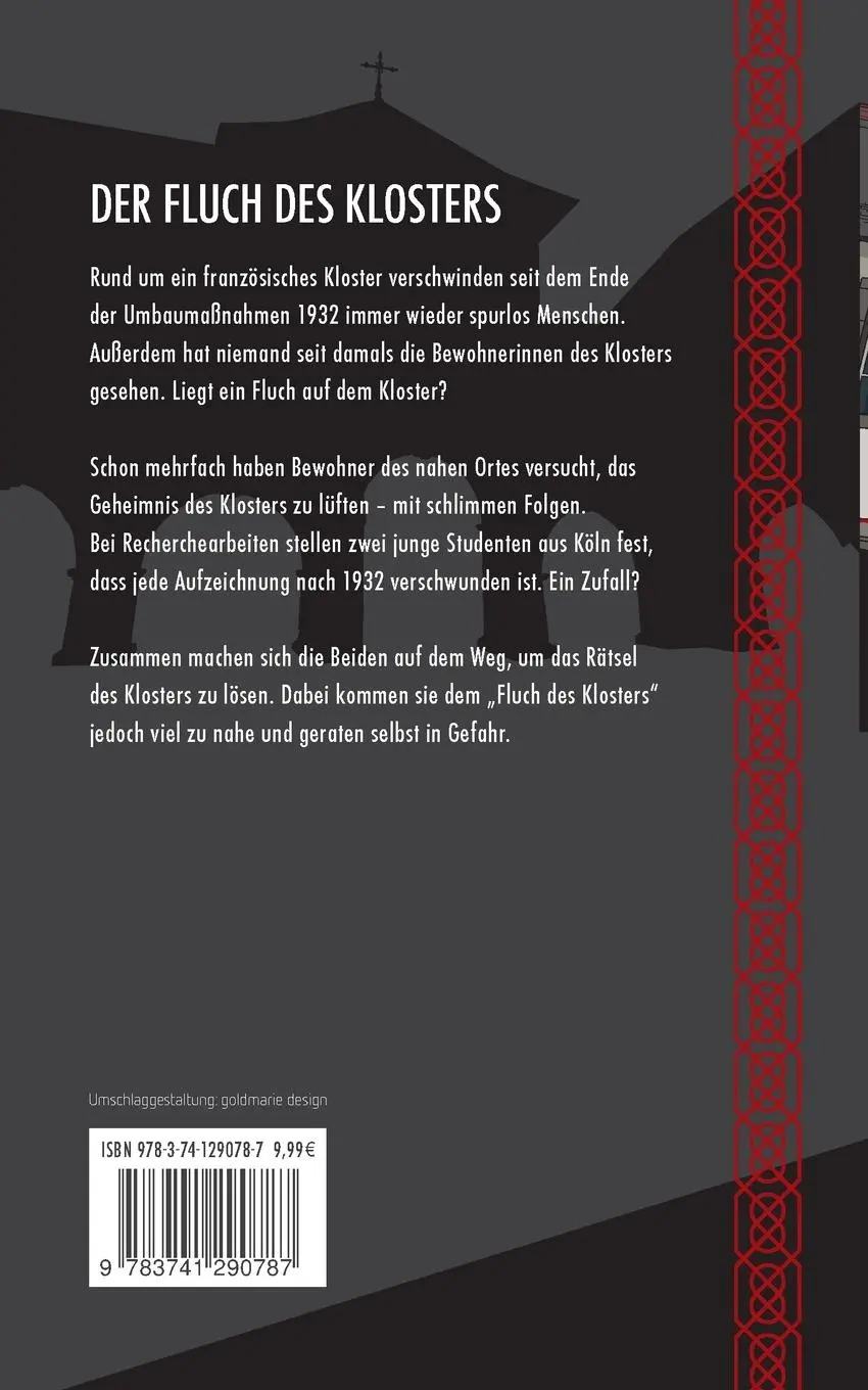 Rückseite: 9783741290787 | Der Fluch des Klosters | Sebastian Temmen | Taschenbuch | 284 S.