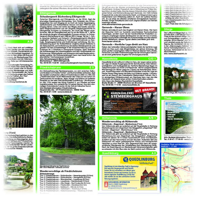 Bild: 9783747300787 | Thale - Bodetal und Umgebung 1:25 000 | (Land-)Karte | Wanderkarte/WK