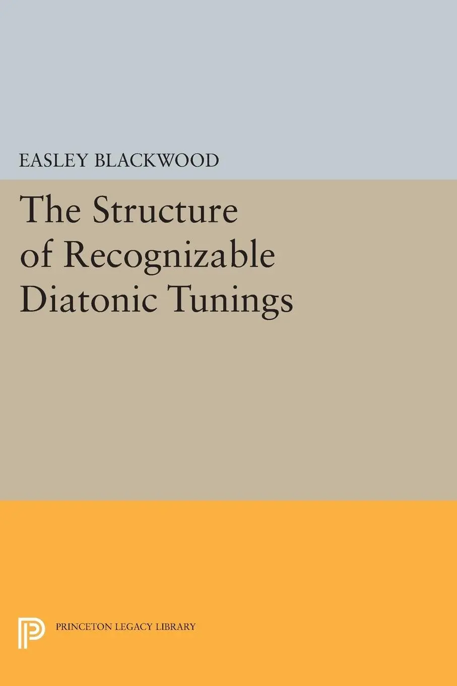 Cover: 9780691610887 | The Structure of Recognizable Diatonic Tunings | Easley Blackwood