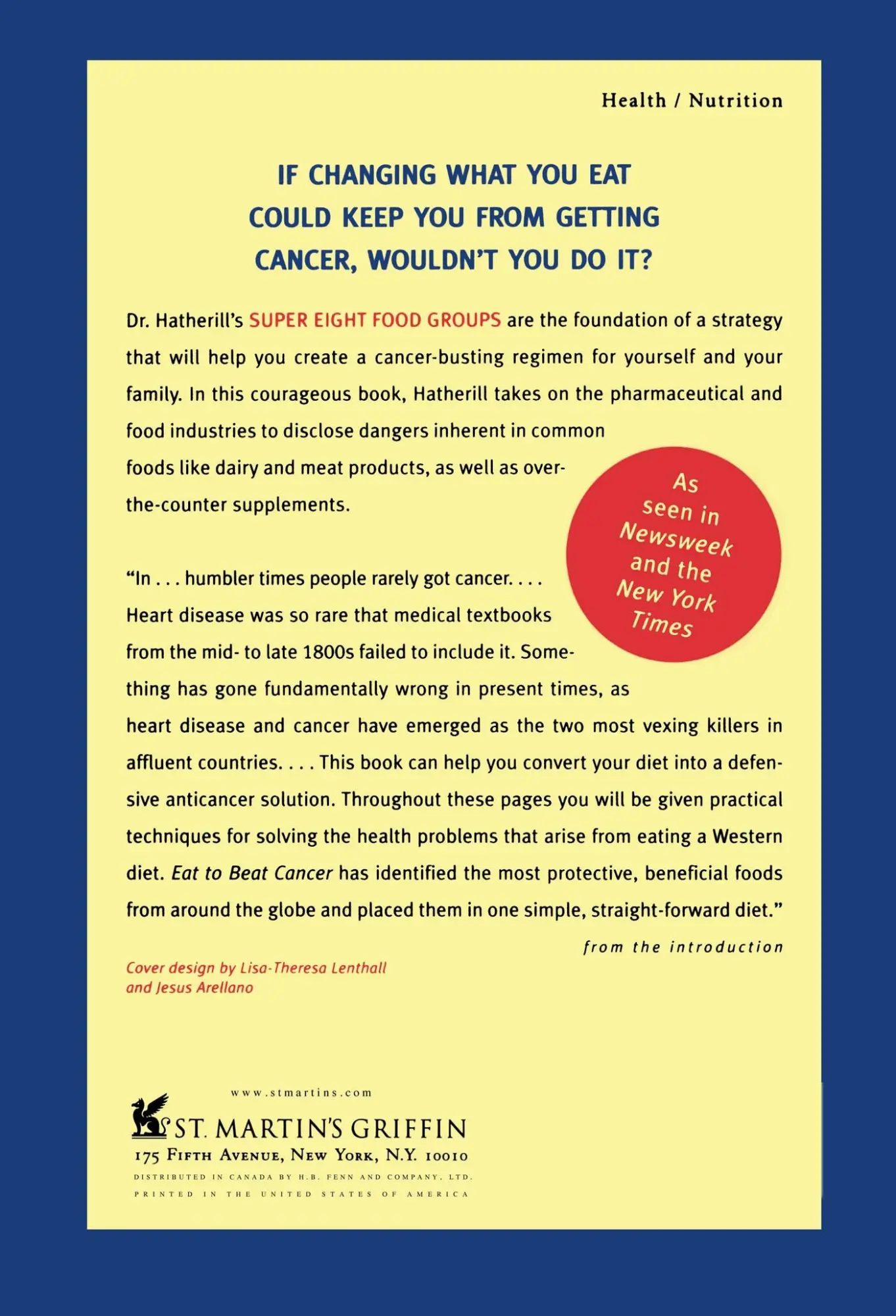 Rückseite: 9781580630887 | Eat to Beat Cancer | J. Robert Hatherill | Taschenbuch | Englisch