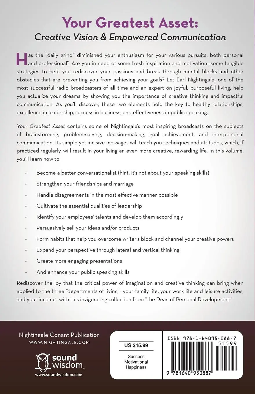 Rückseite: 9781640950887 | Your Greatest Asset | Creative Vision and Empowered Communication