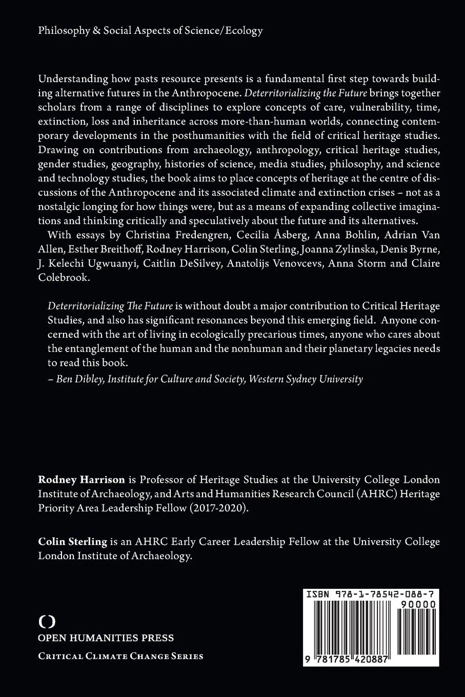 Rückseite: 9781785420887 | Deterritorializing the Future | Rodney Harrison (u. a.) | Taschenbuch
