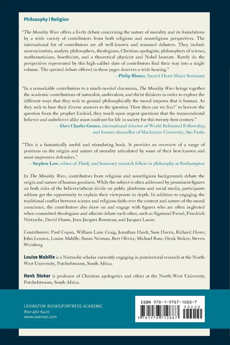Rückseite: 9781978710887 | The Morality Wars | Louise Mabille (u. a.) | Taschenbuch | Englisch