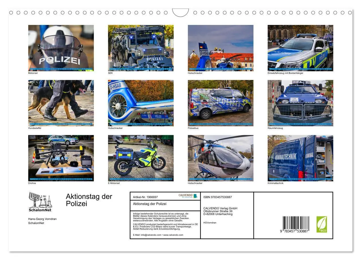 Bild: 9783457530887 | Aktionstag der Polizei (Wandkalender 2026 DIN A3 quer), CALVENDO...