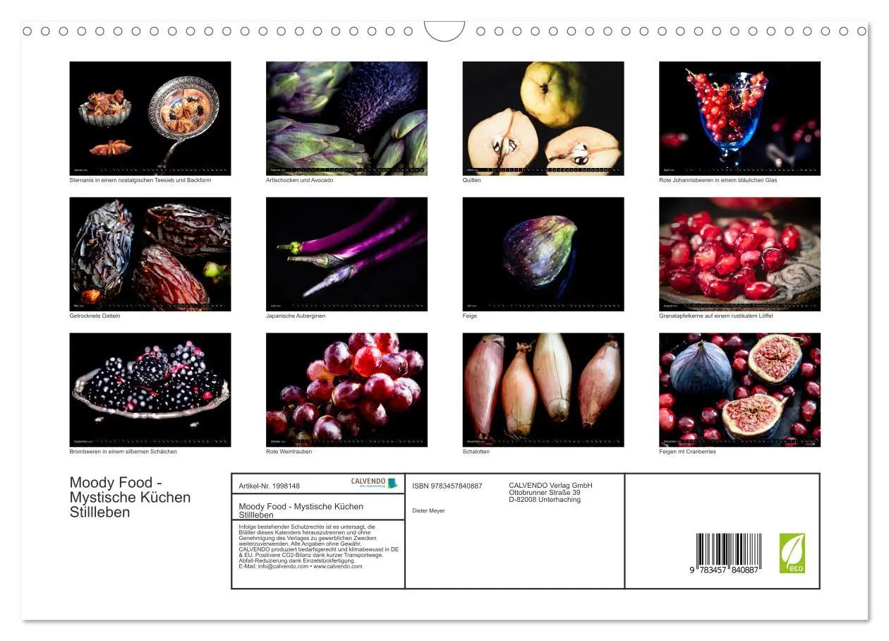 Bild: 9783457840887 | Moody Food - Mystische Küchen Stillleben (Wandkalender 2026 DIN A3...