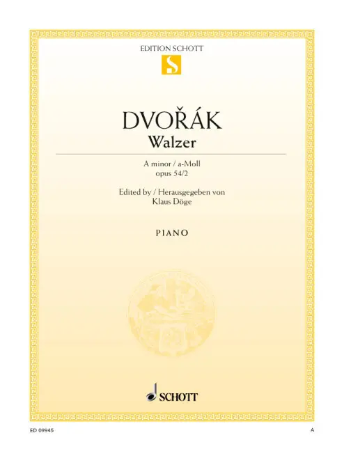 Cover: 9790001180887 | Walzer a-Moll | op. 54/2. Klavier. | Klaus Döge | Taschenbuch | Buch