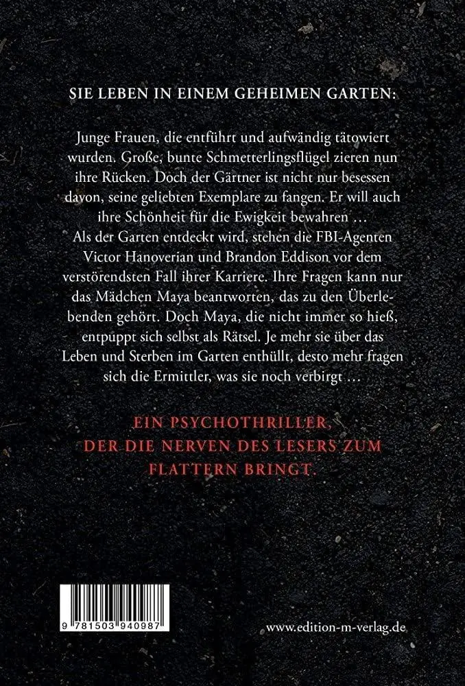 Rückseite: 9781503940987 | Garten der Schmetterlinge | Dot Hutchison | Taschenbuch | 348 S.