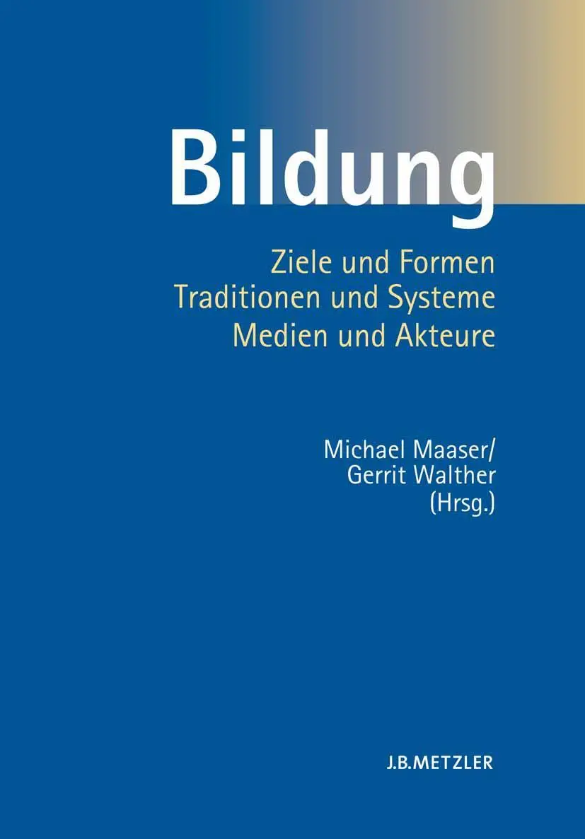 Cover: 9783476020987 | Bildung | Gerrit Walther (u. a.) | Buch | xv | Deutsch | 2011