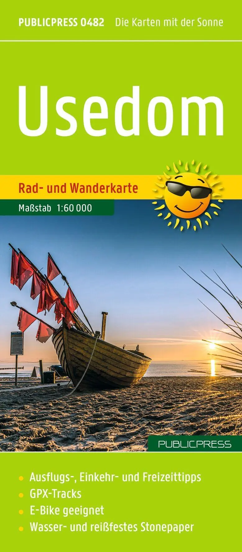 Cover: 9783707920987 | Usedom, Rad- und Wanderkarte 1:60.000, Publicpress | Freytag &amp; Berndt
