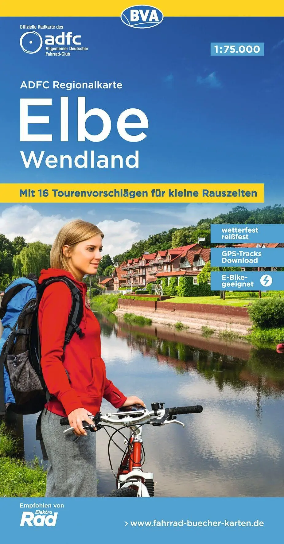 Cover: 9783969900987 | ADFC-Regionalkarte Elbe Wendland, 1:75.000, mit...