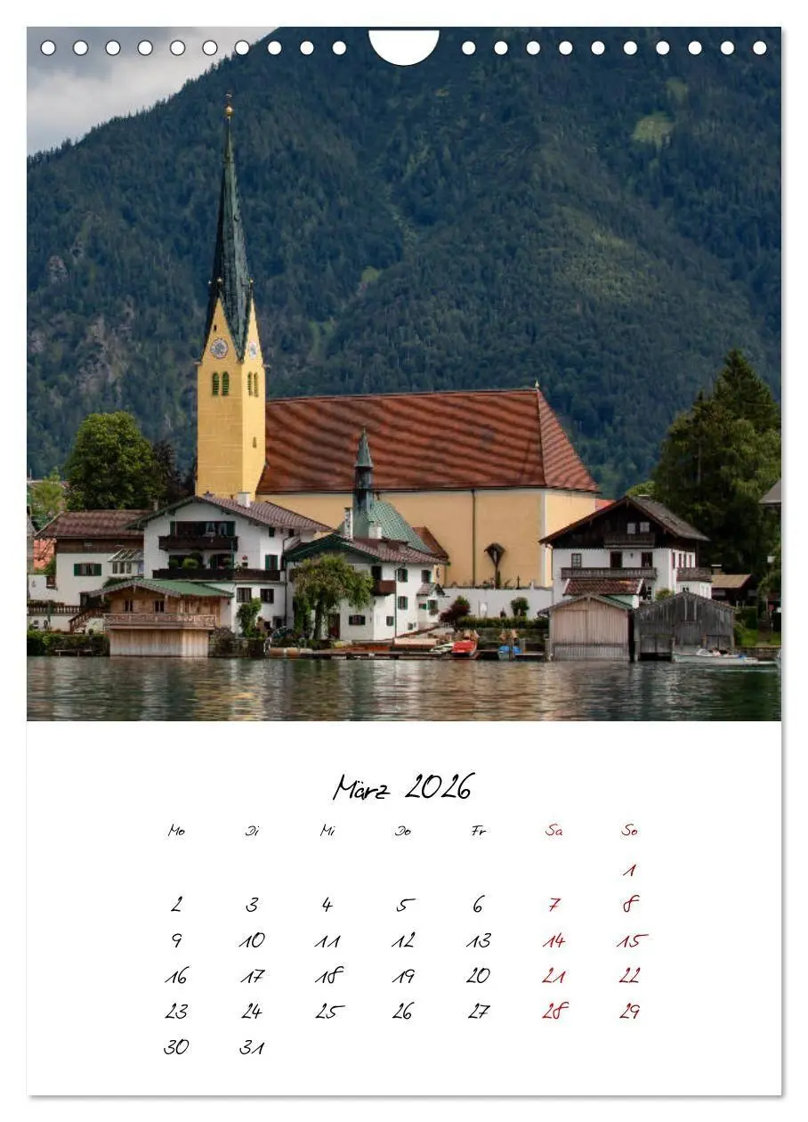 Bild: 9783516741087 | Tegernsee - Im Herz der Natur (Wandkalender 2026 DIN A4 hoch),...