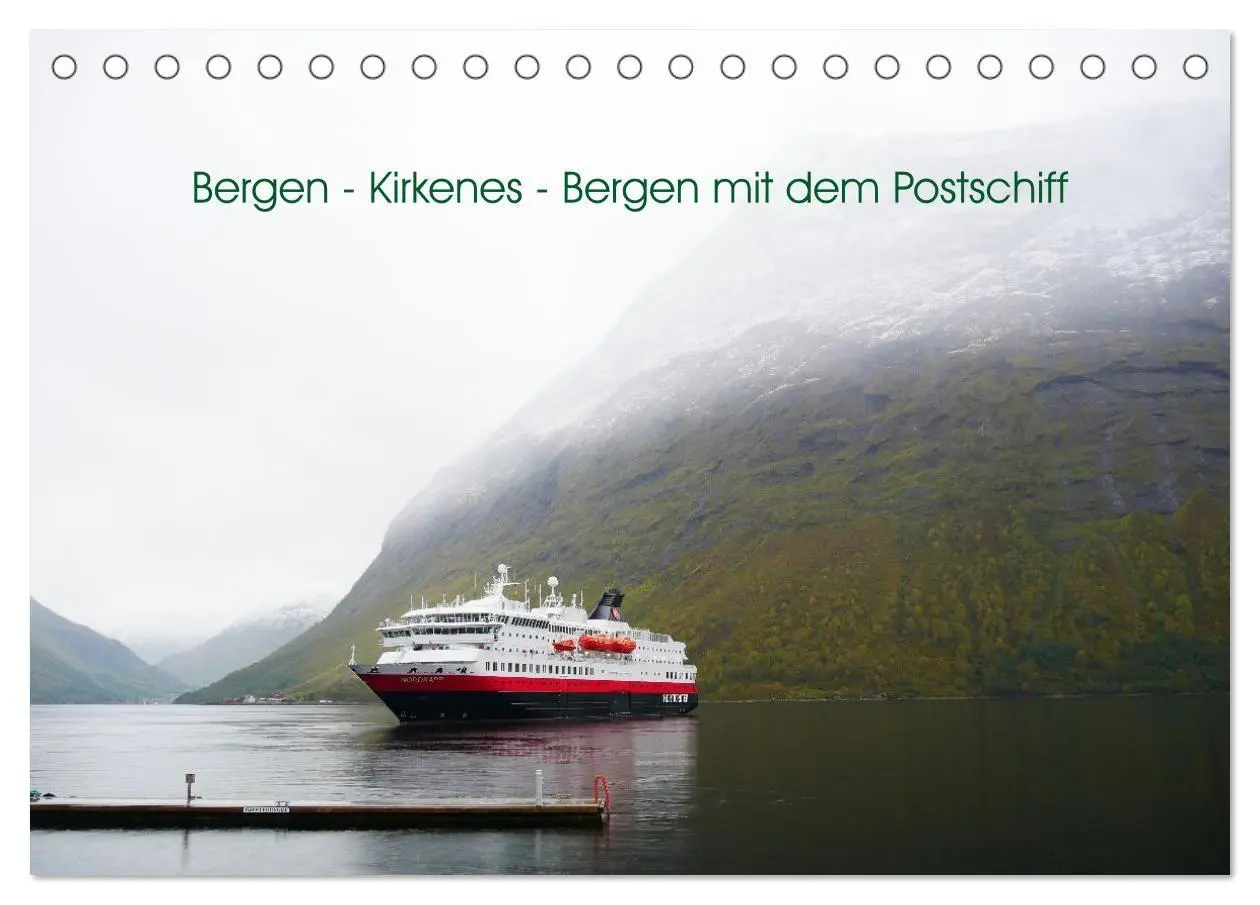 Cover: 9783569211087 | Bergen - Kirkenes - Bergen mit dem Postschiff (Tischkalender 2027...