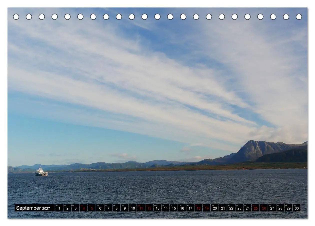 Bild: 9783569211087 | Bergen - Kirkenes - Bergen mit dem Postschiff (Tischkalender 2027...