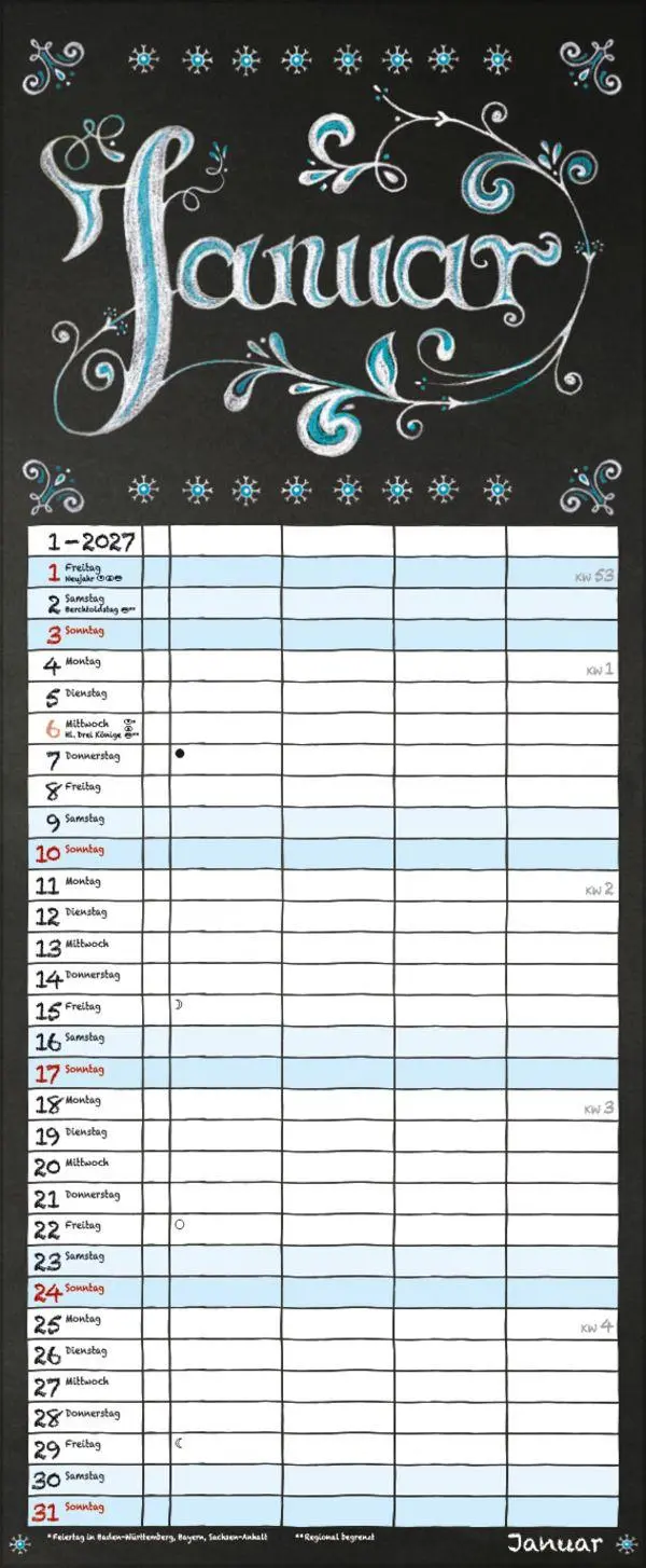 Bild: 9783819301087 | Tafel Timer 2027 | Verlag Korsch | Kalender | 14 S. | Deutsch | 2027