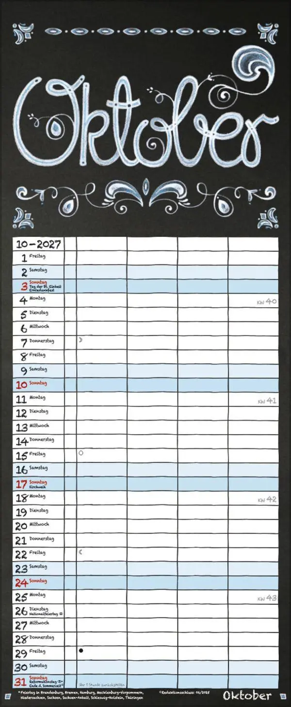 Bild: 9783819301087 | Tafel Timer 2027 | Verlag Korsch | Kalender | 14 S. | Deutsch | 2027