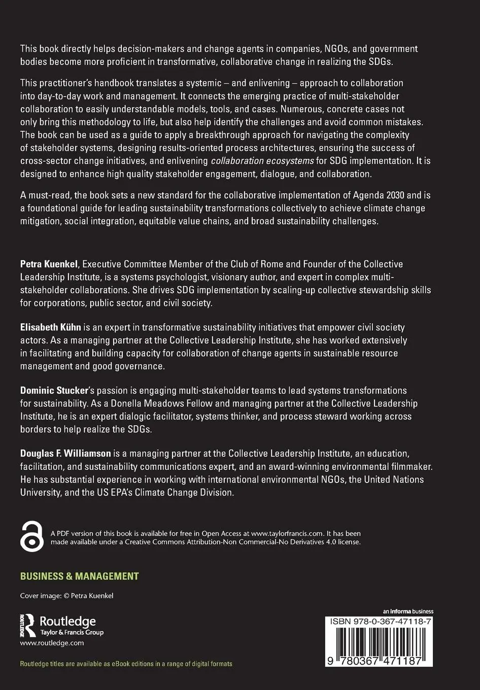 Rückseite: 9780367471187 | Leading Transformative Change Collectively | Petra Kuenkel (u. a.)