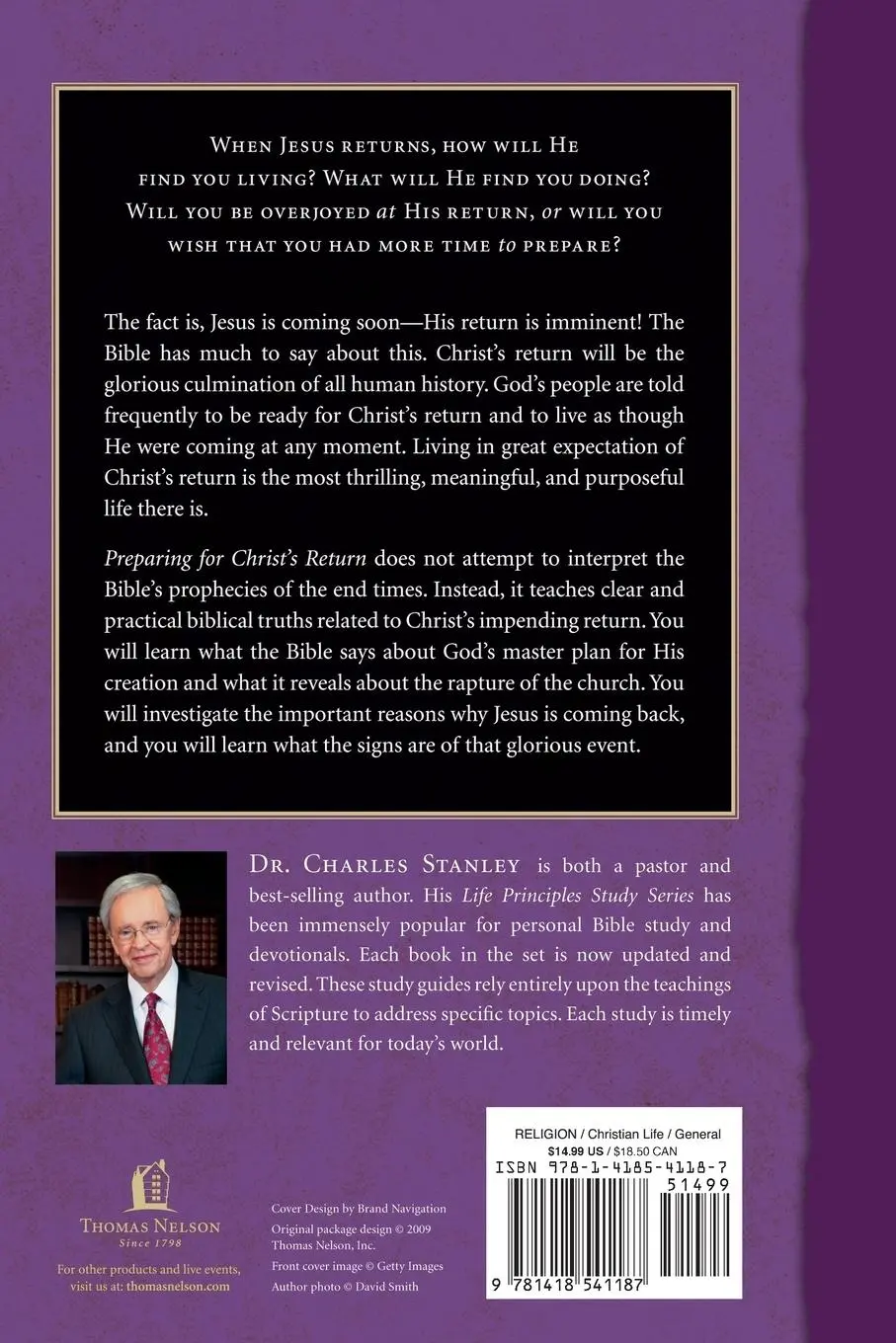 Rückseite: 9781418541187 | Preparing for Christ's Return | Charles F. Stanley | Taschenbuch
