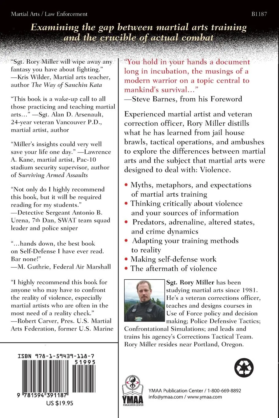 Rückseite: 9781594391187 | Meditations on Violence | Rory Miller | Taschenbuch | Englisch | 2008