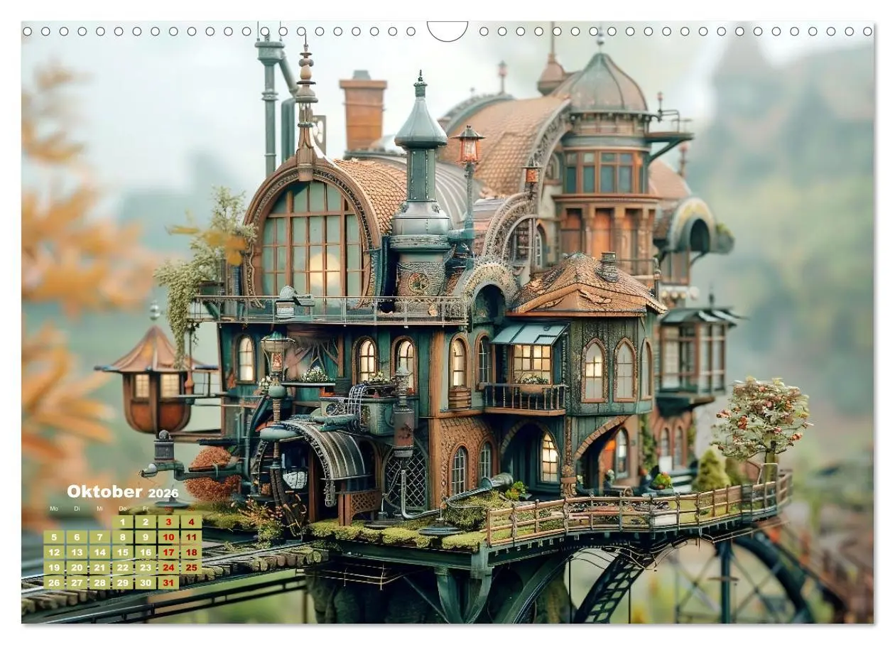 Bild: 9783457401187 | Miniaturwelt Faszinierend winzige Häuser im Steampunk-Stil...