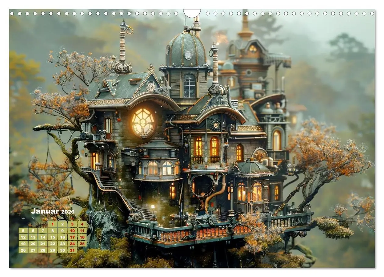 Bild: 9783457401187 | Miniaturwelt Faszinierend winzige Häuser im Steampunk-Stil...