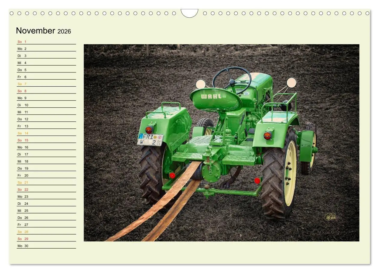 Bild: 9783516041187 | Traktoren - Oldtimer (Wandkalender 2026 DIN A3 quer), CALVENDO...