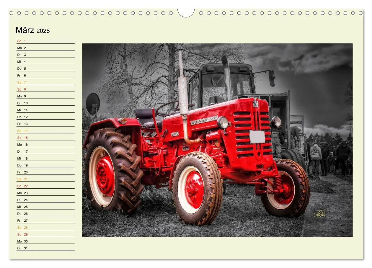 Bild: 9783516041187 | Traktoren - Oldtimer (Wandkalender 2026 DIN A3 quer), CALVENDO...