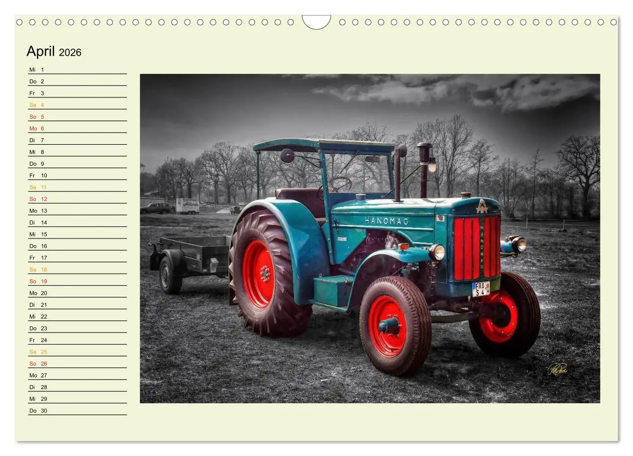 Bild: 9783516041187 | Traktoren - Oldtimer (Wandkalender 2026 DIN A3 quer), CALVENDO...