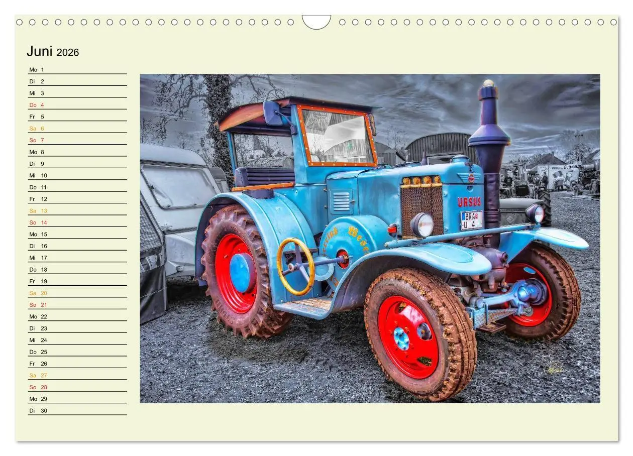Bild: 9783516041187 | Traktoren - Oldtimer (Wandkalender 2026 DIN A3 quer), CALVENDO...