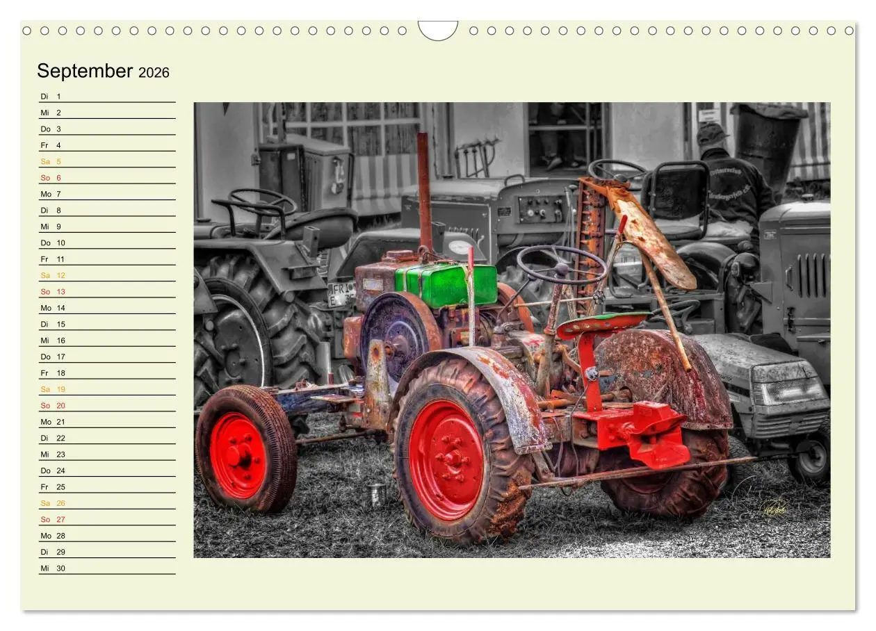 Bild: 9783516041187 | Traktoren - Oldtimer (Wandkalender 2026 DIN A3 quer), CALVENDO...