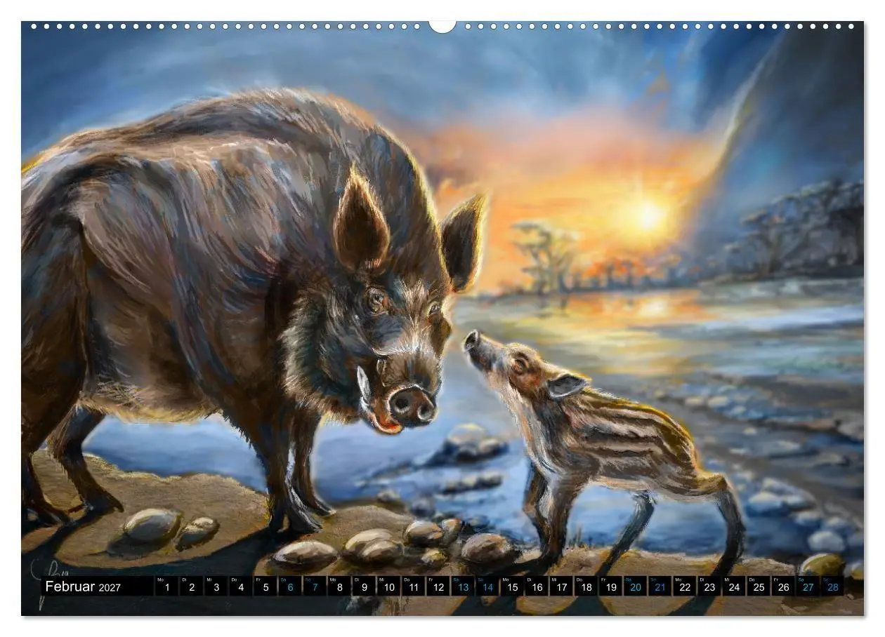 Bild: 9783569511187 | Tierfreunde (Wandkalender 2027 DIN A2 quer), CALVENDO Monatskalender