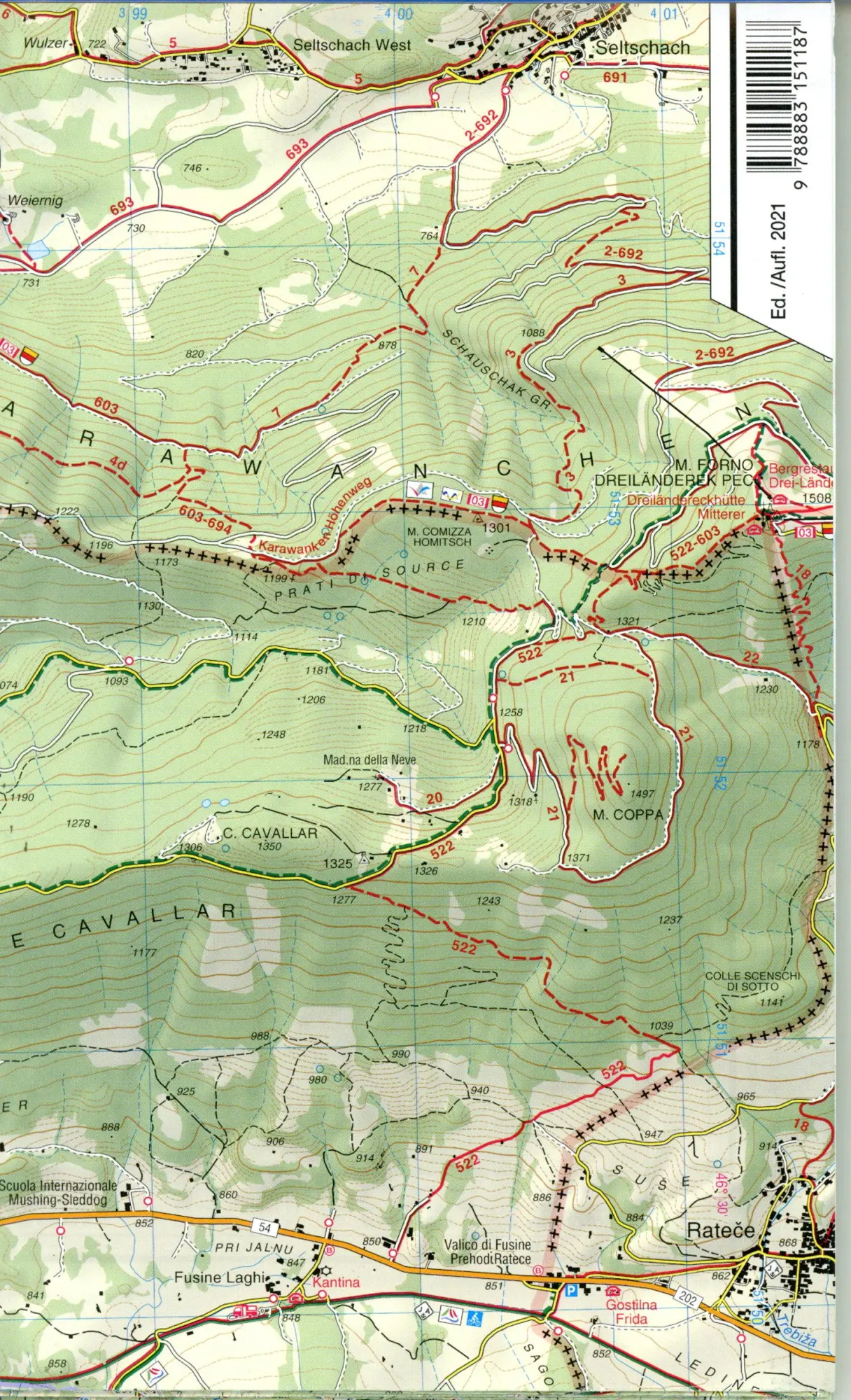 Bild: 9788883151187 | Wanderkarte 19 Alpi Giulie | 1:25000 | (Land-)Karte | Italienisch
