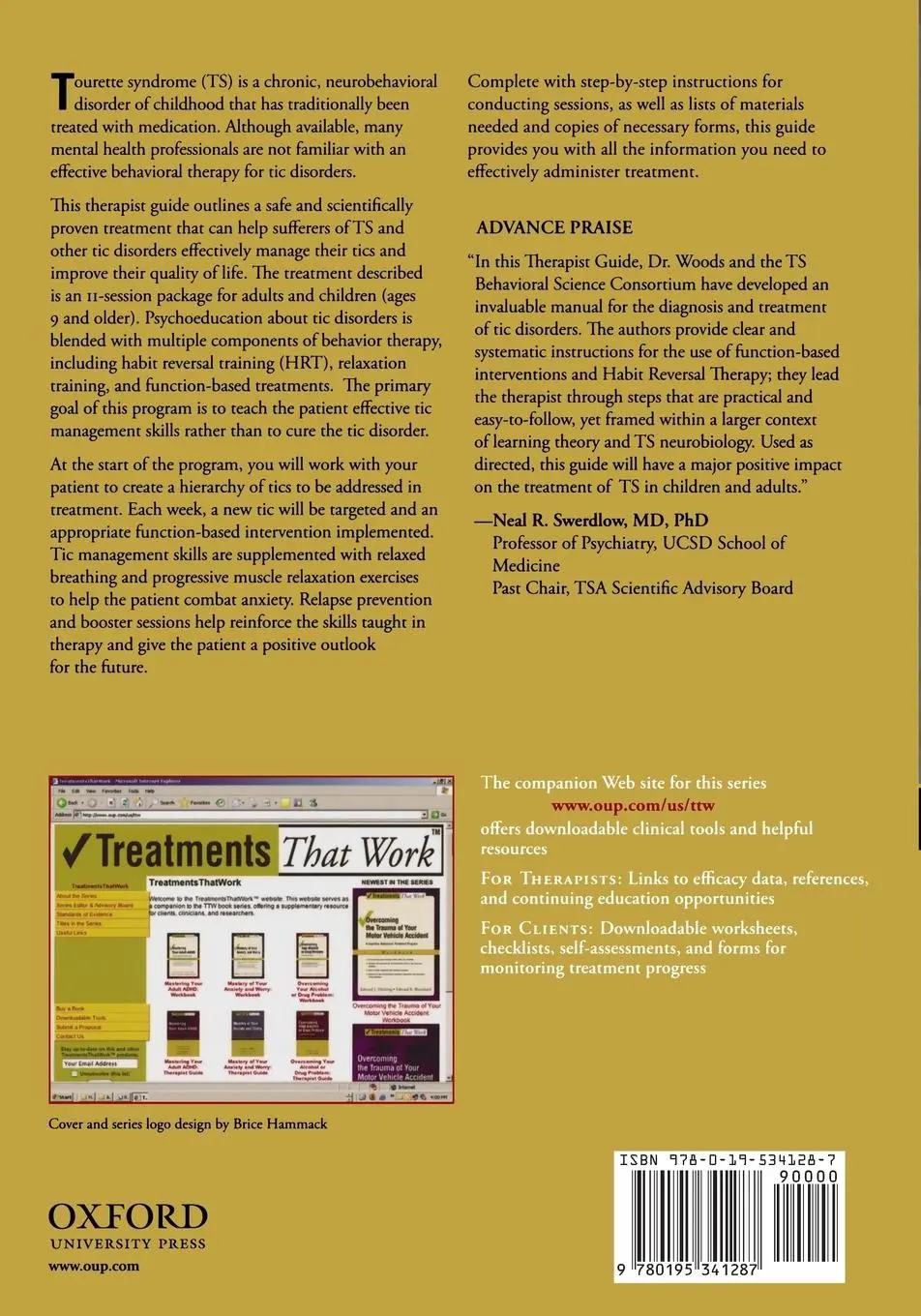 Rückseite: 9780195341287 | Managing Tourette Syndrome | Douglas W Woods (u. a.) | Taschenbuch